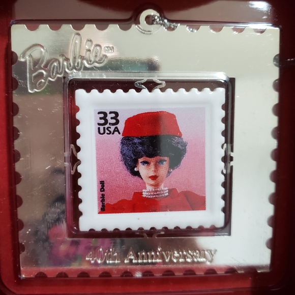 Two Vintage Barbie Christmas Ornaments Hallmark and Enesco 1996 1999 vintage - Picture 6 of 6